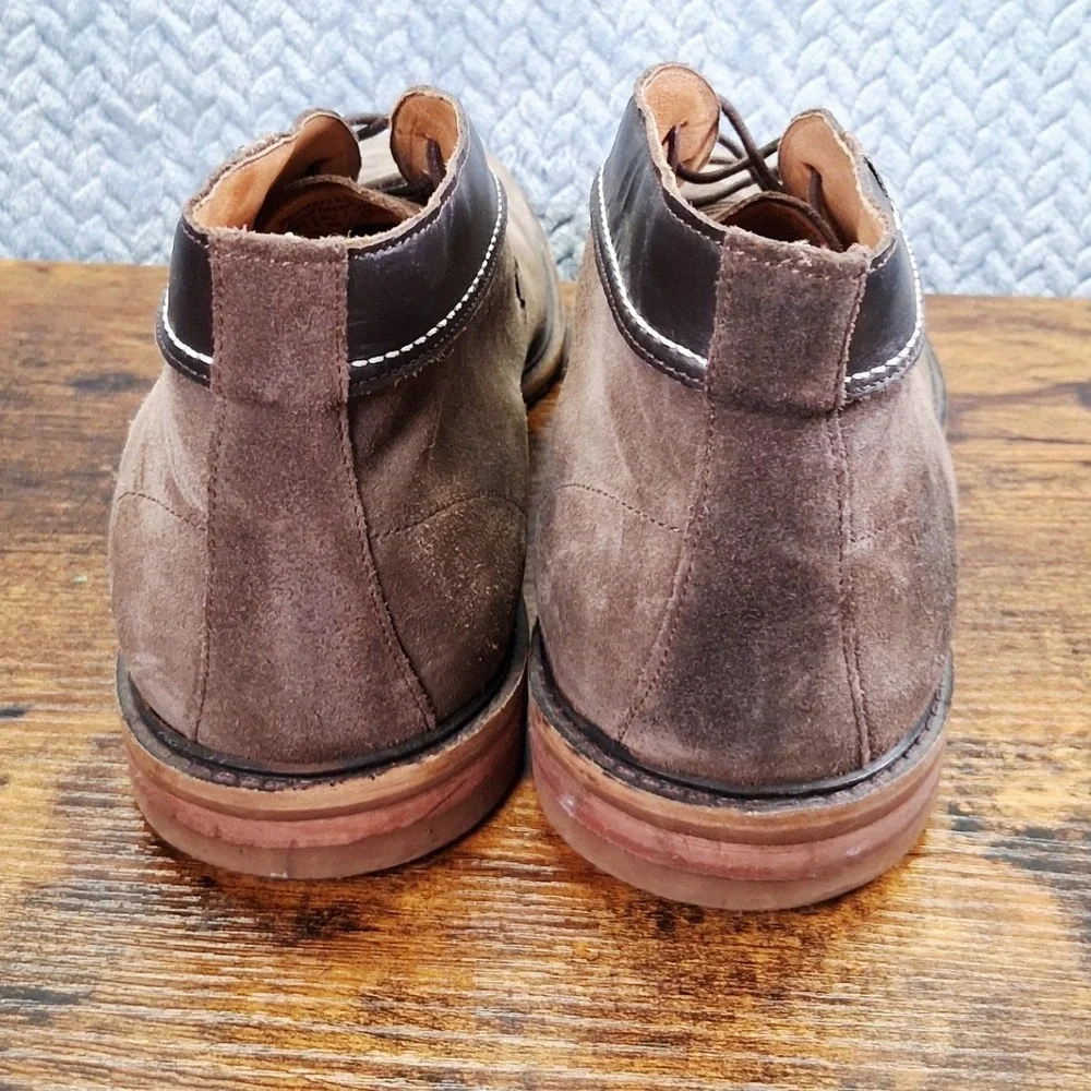 7 For‎ All Mankind Mens Brown Suede Leather Chukka Boots SJ400111 Size 13 US